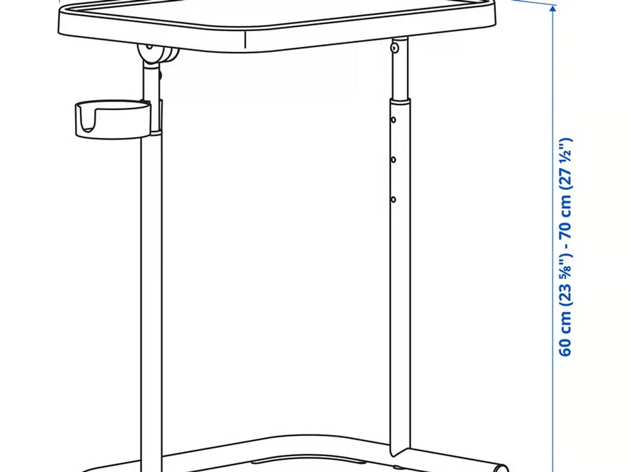Billede 7 - Bord - Støtte til computer - IKEA BJÖRKÅSEN