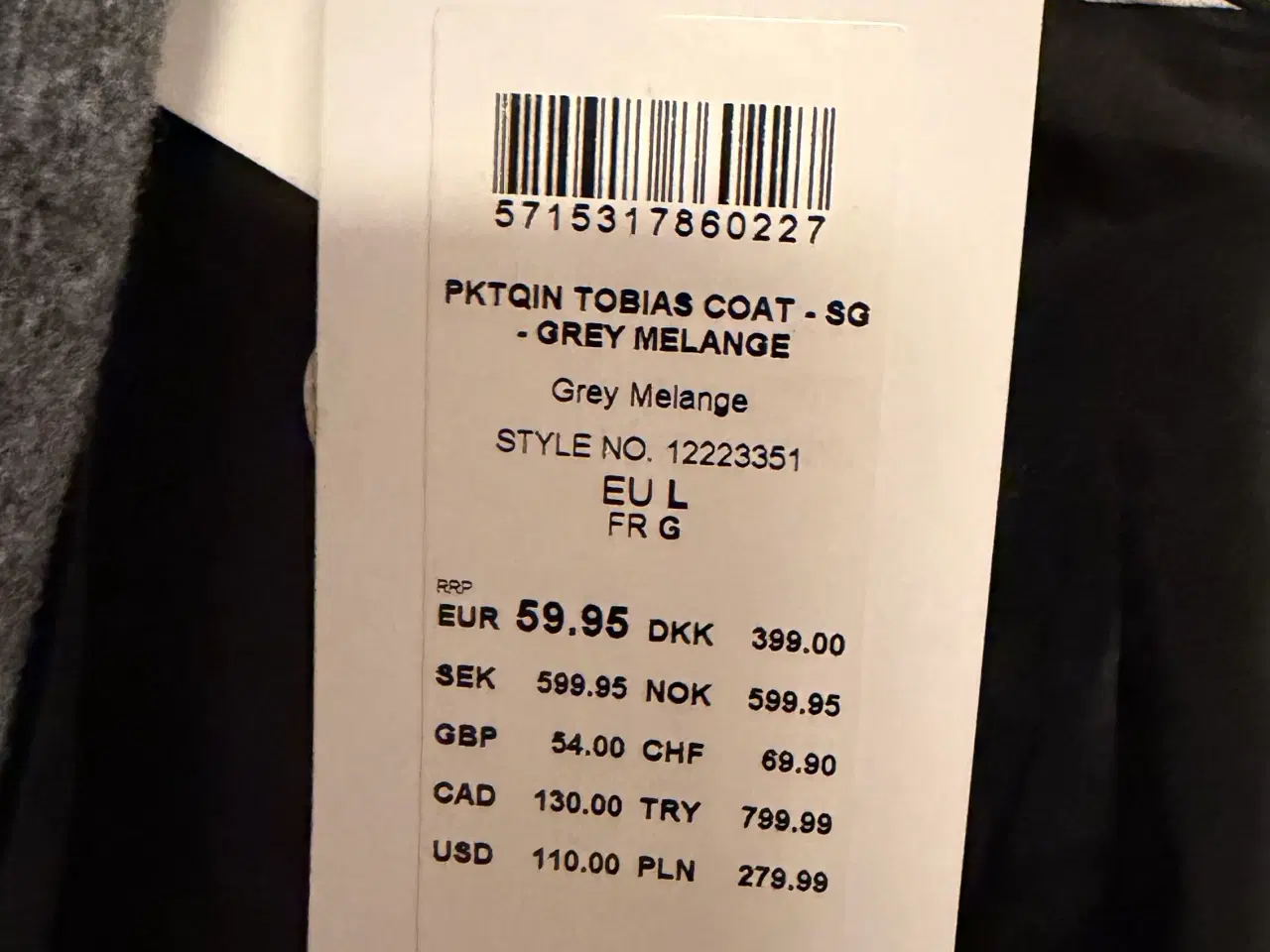 Billede 2 - Herre frakke