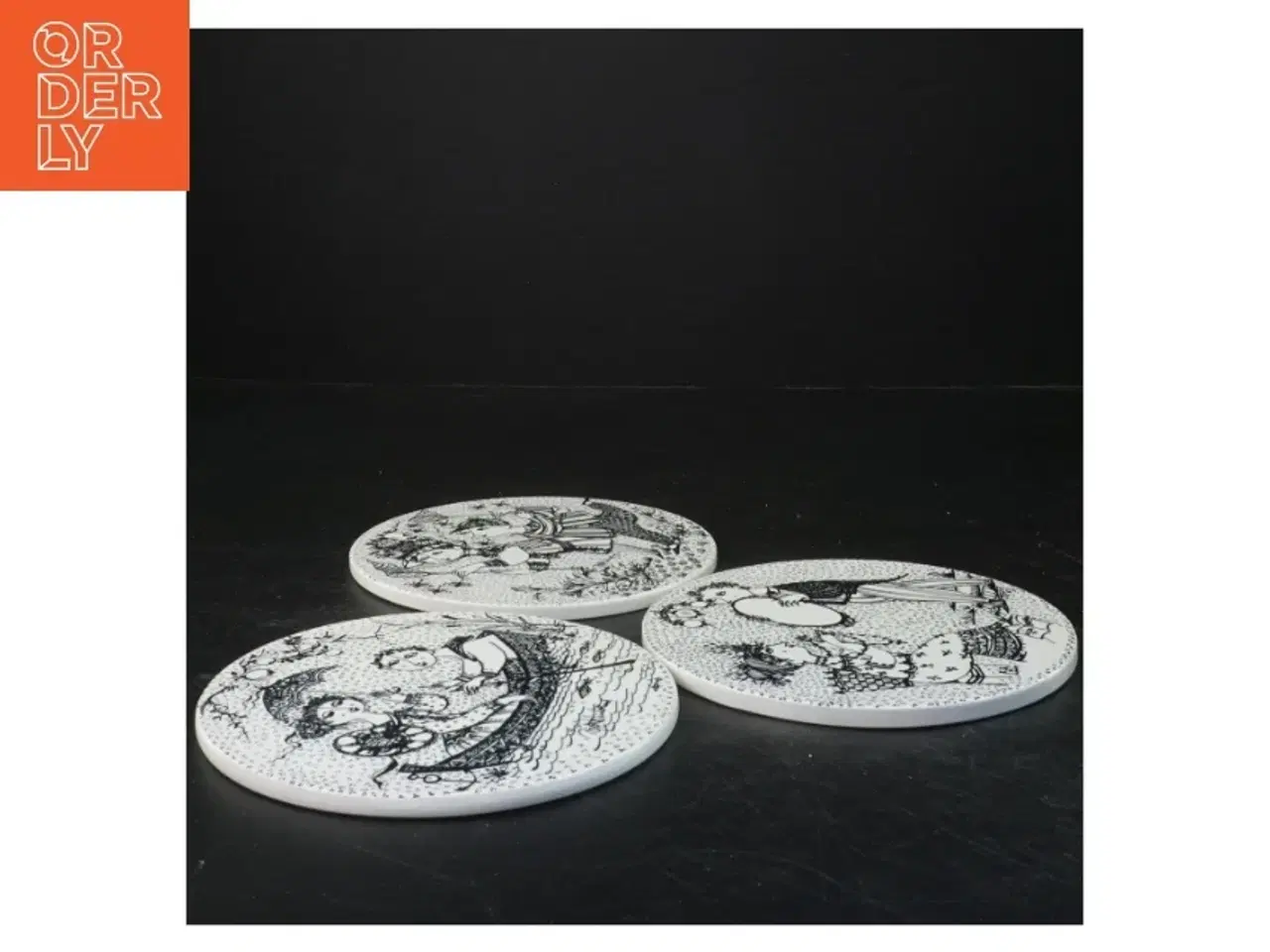 Billede 2 - Juli, august og september platter af Bjørn Wiinblad  (str. Ø 15 cm)