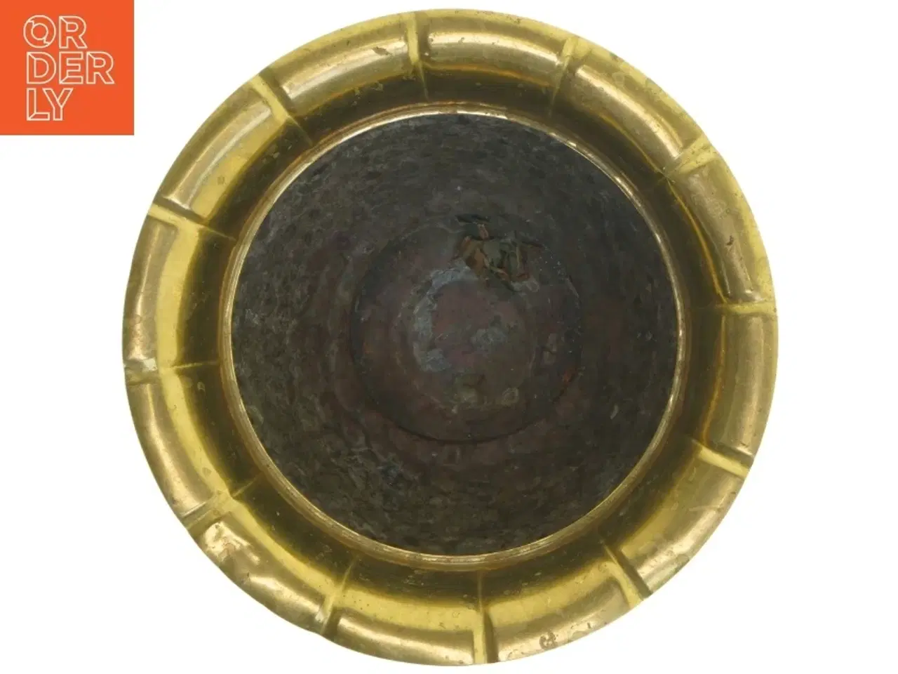 Billede 2 - Antik messingvase (str. Ø. 23,5 cm. længde. 17,5 cm)