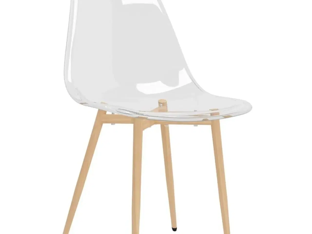 Billede 3 - Spisebordsstole 4 stk. PET transparent