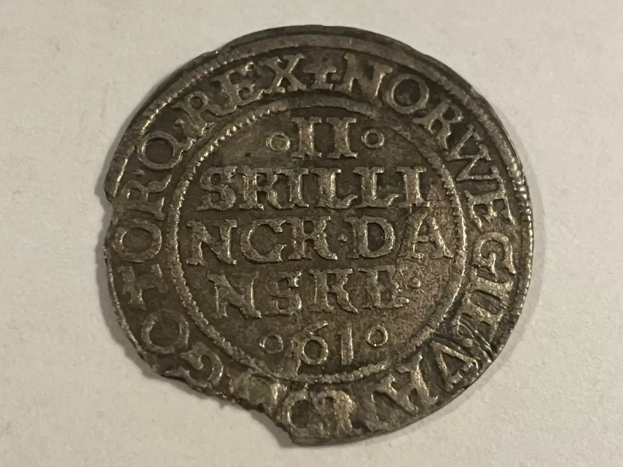 Billede 1 - 2 Skilling 1561 Danmark