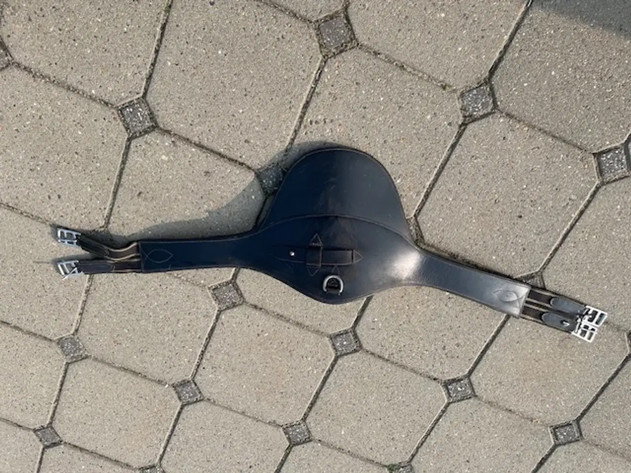 Billede 2 - Springgjord, pladegjord, læder, 125 cm
