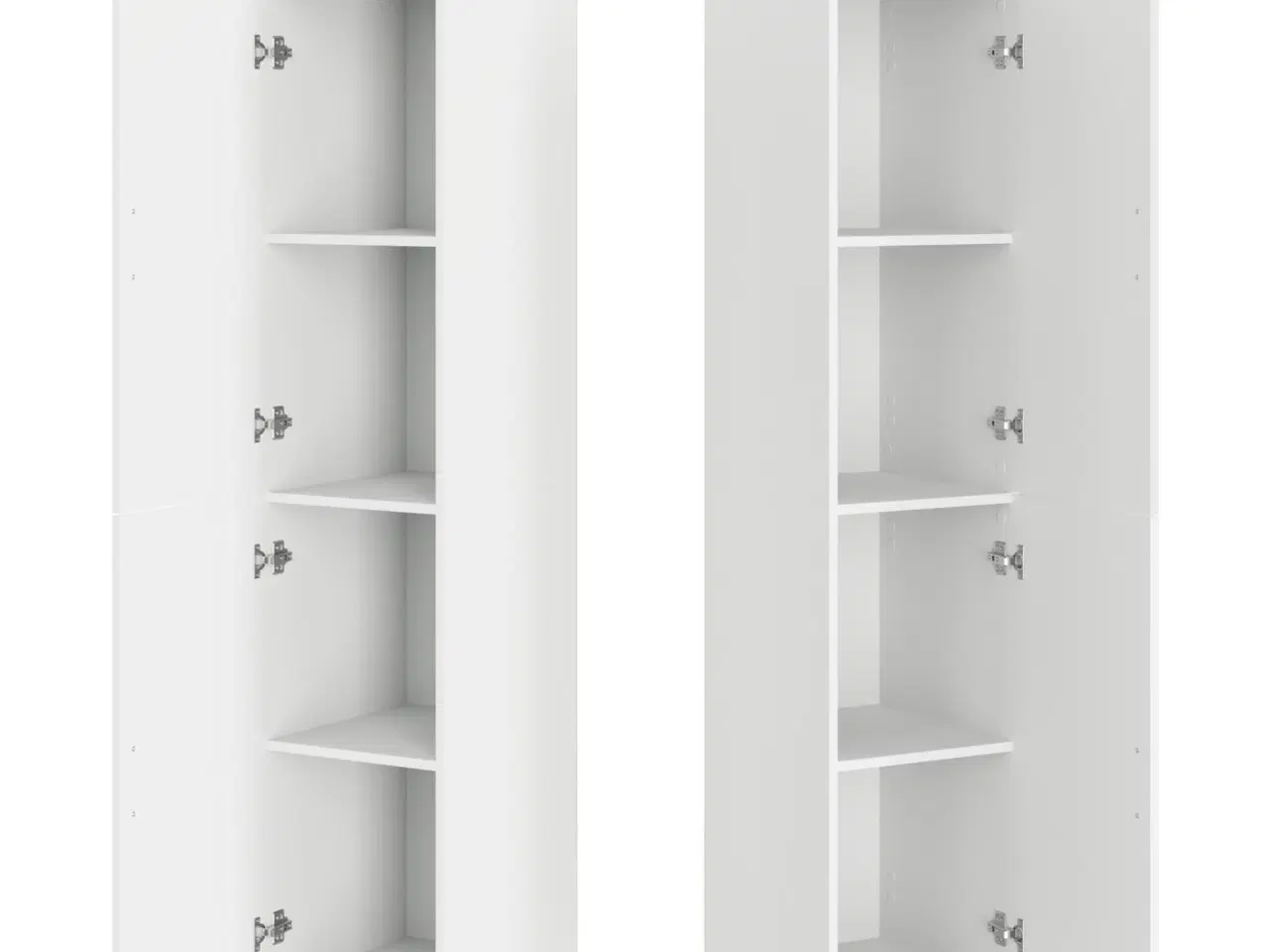 Billede 5 - Højskab Hvid 35 x 39 x 168 cm Konstrueret træ