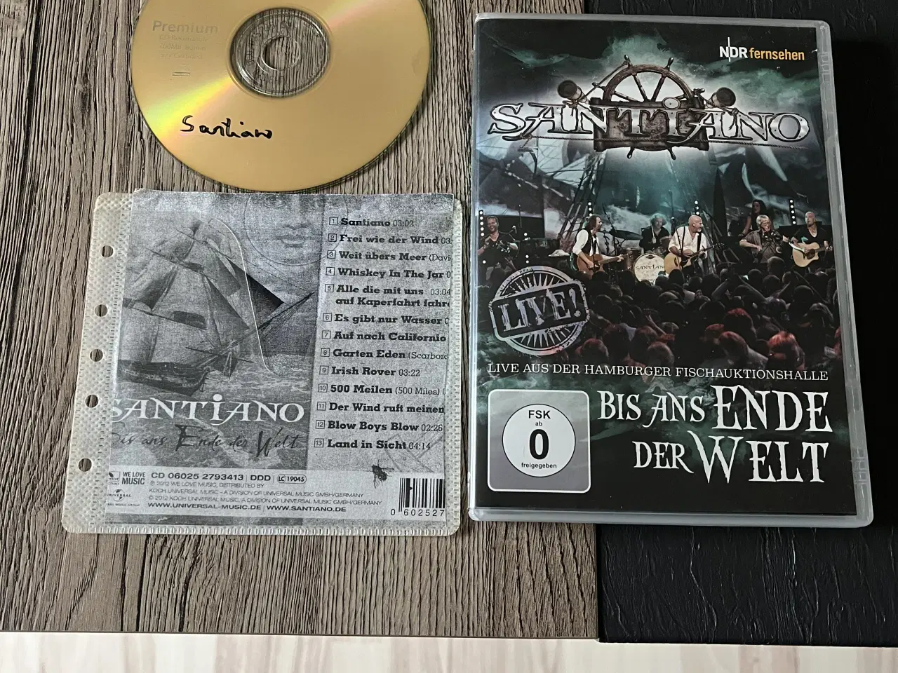 Billede 1 - Santiano cd og dvd film sælges