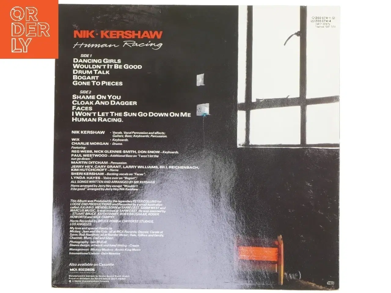 Billede 2 - Nik Kershaw - Human Racing LP