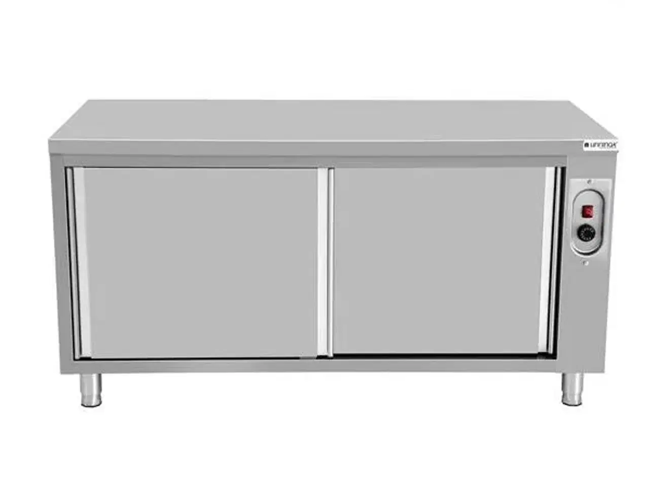 Billede 2 -  Varmeskab i rustfri stål – 1200 x 700 x 850 mm