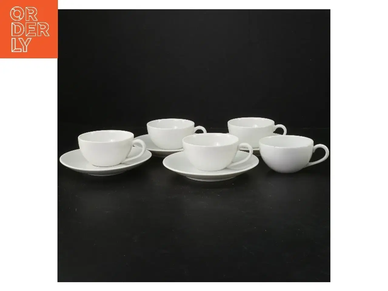 Billede 1 - 5 stk Porcelænskopper fra Eva Trio med underkopper fra Evatrio (str. Ø 14 og Ø8,5 cm)
