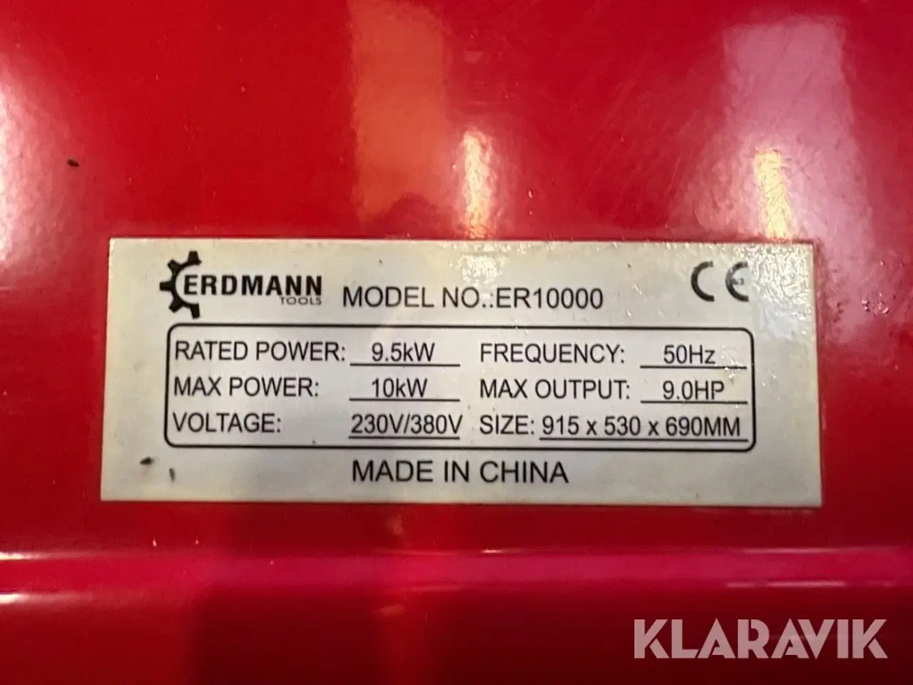 Billede 9 - Generator Erdmann ER10000