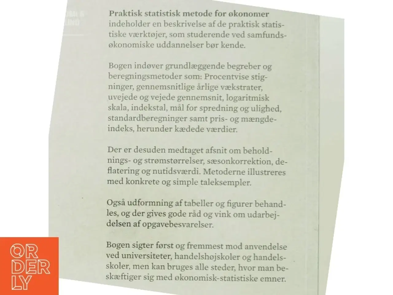 Billede 3 - Praktisk statistisk metode for økonomer af Mikael Trier (Bog)