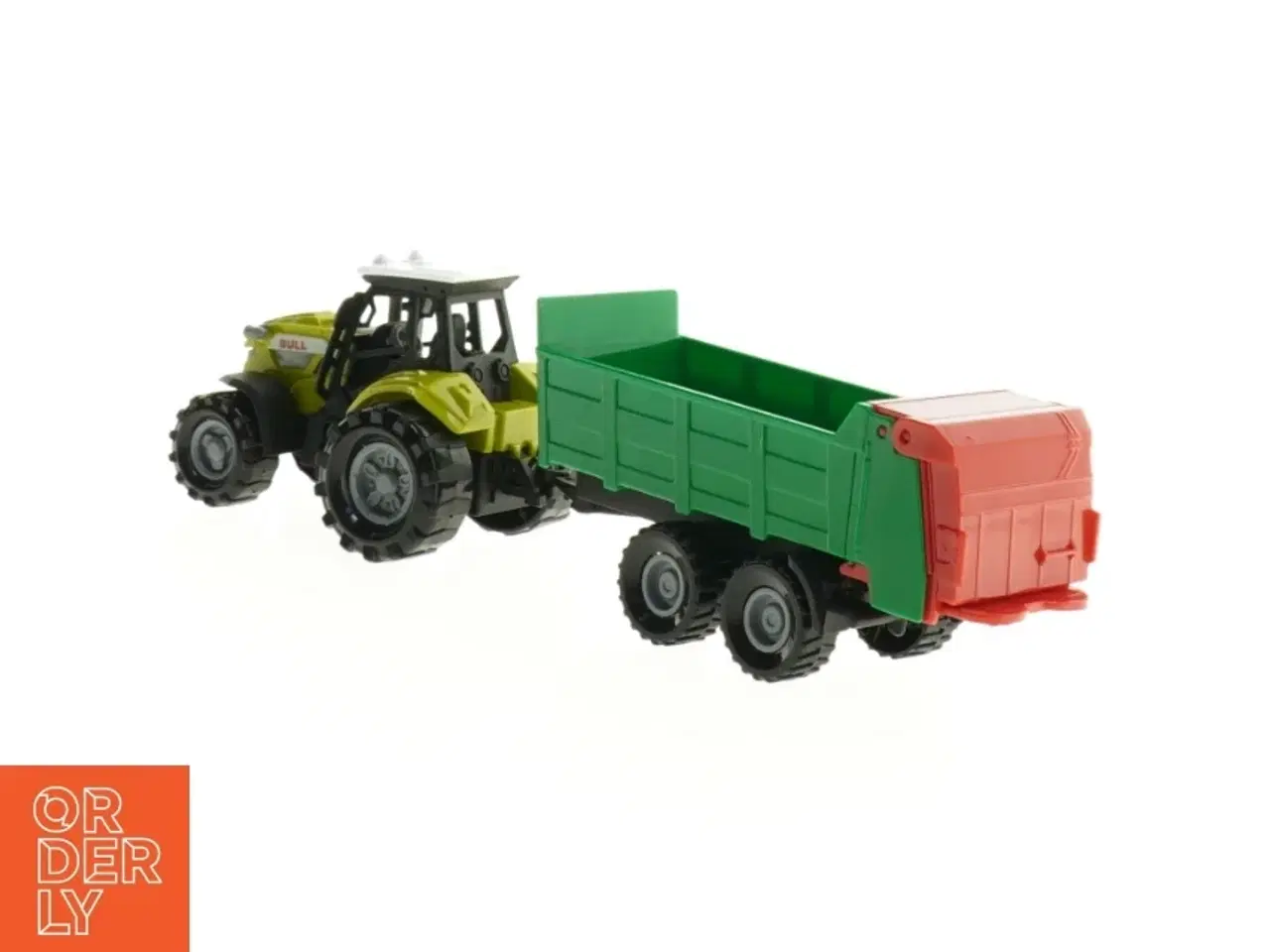 Billede 2 - Plastik legetøjs traktor med anhænger (str. 26 cm)