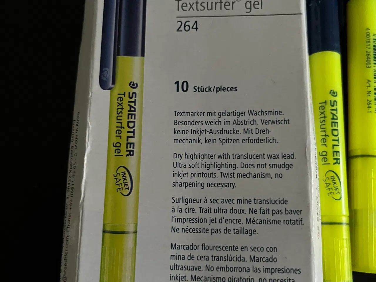 Billede 3 - Staedtler Textsurfer gel penne, 9 stk