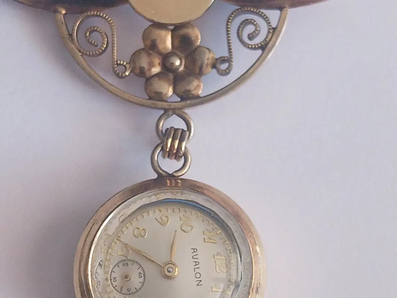Billede 1 - Retro schweizisk ur AVALON forgyldt ur fra 1930 