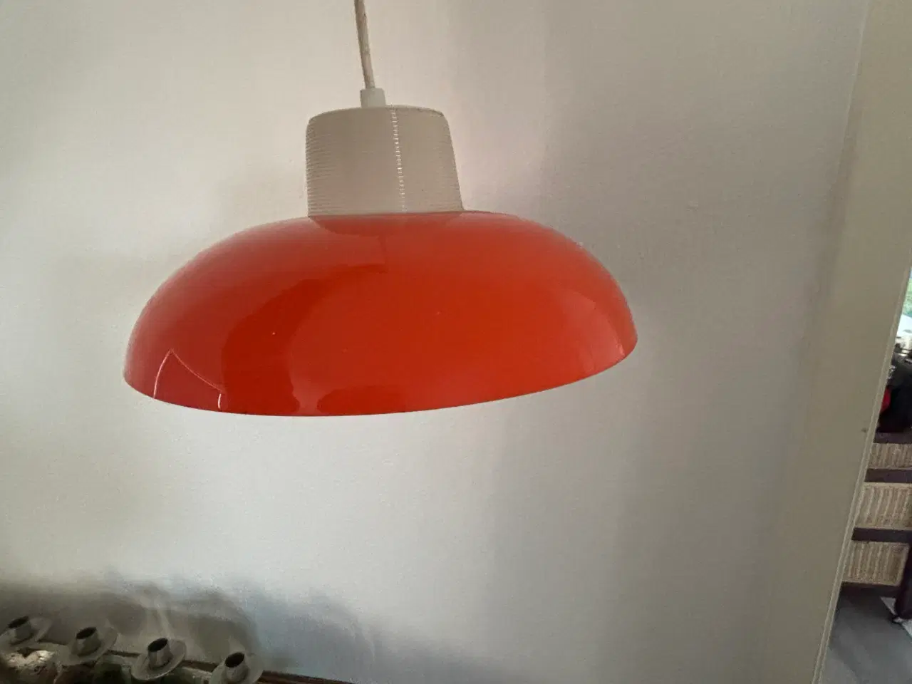 Billede 1 - Loftlampe, retro i orange