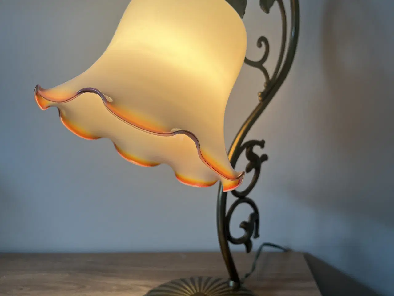 Billede 4 - Smuk Art Nouveau vintage messing lampe 