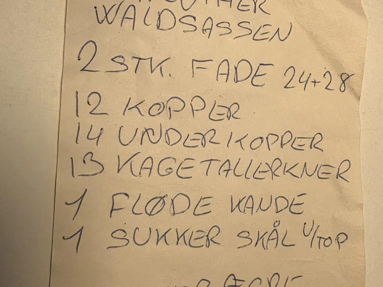 Billede 4 - “Bavaria” Kaffestel med fade og askebægere