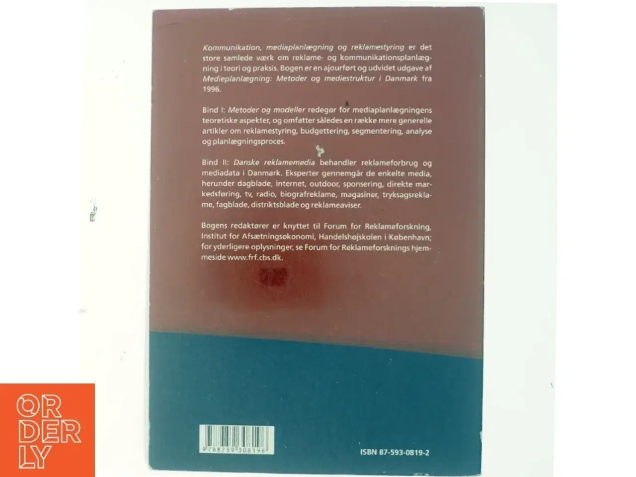 Billede 3 - Kommunikation, mediaplanlægning og reklamestyring. Bd. 2, Dansk reklamemedia (Bog)