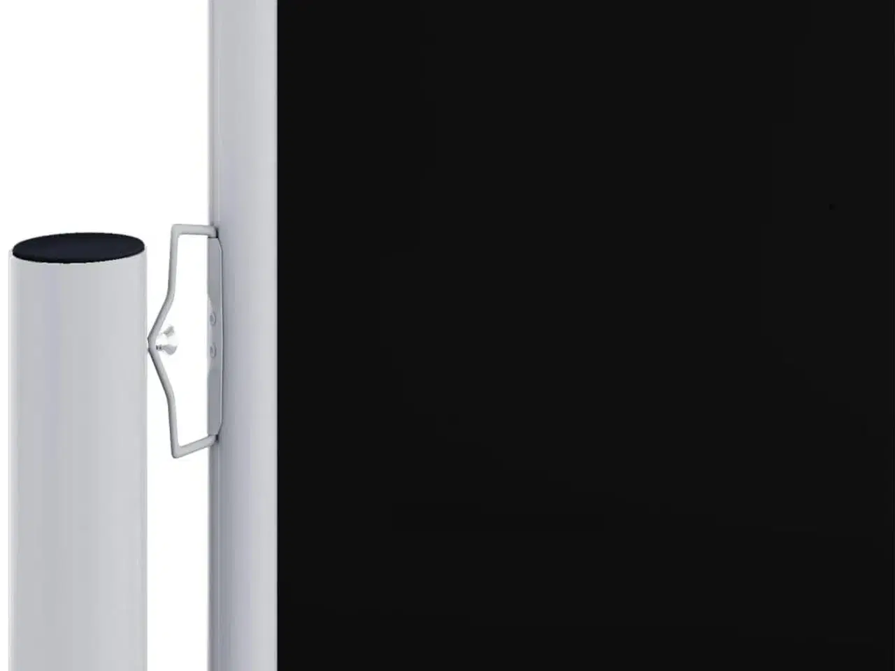 Billede 3 - Sammenrullelig sidemarkise 160x1000 cm sort