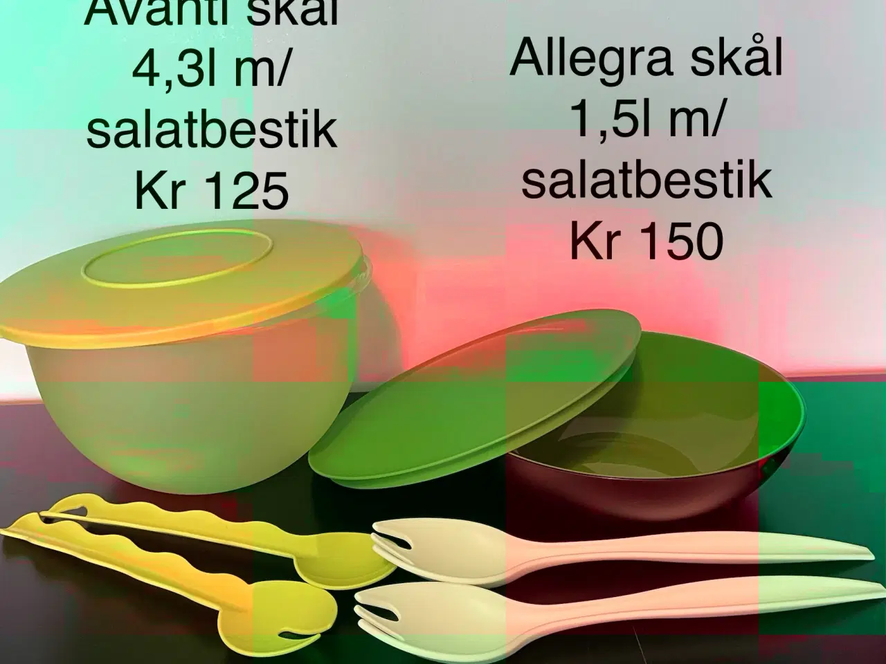 Billede 1 - Tupperware salatskåle - nye