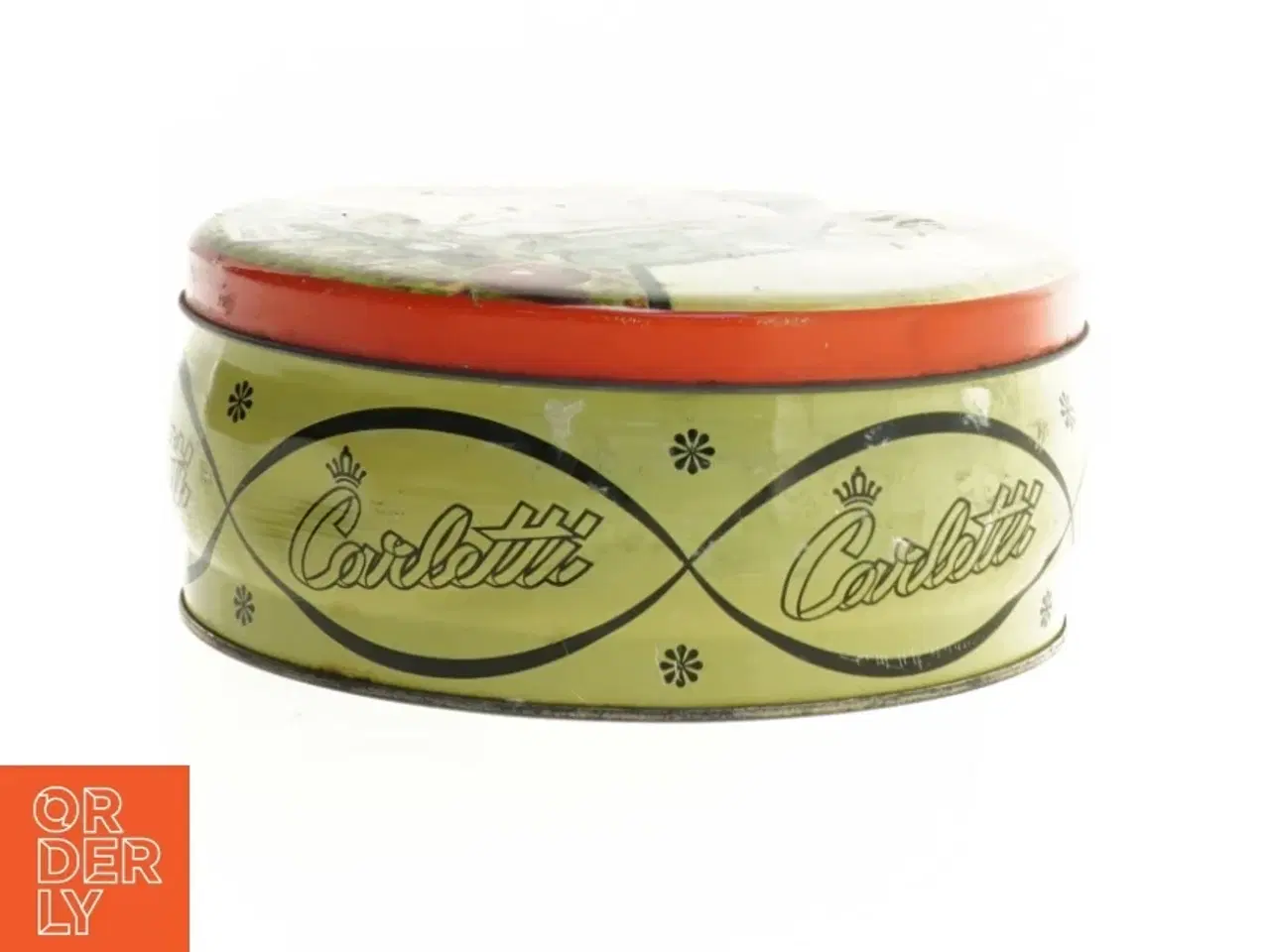 Billede 2 - Gammel Carletti metal kagedåse fra 1950&#39;erne (str. 18 x 8 cm)