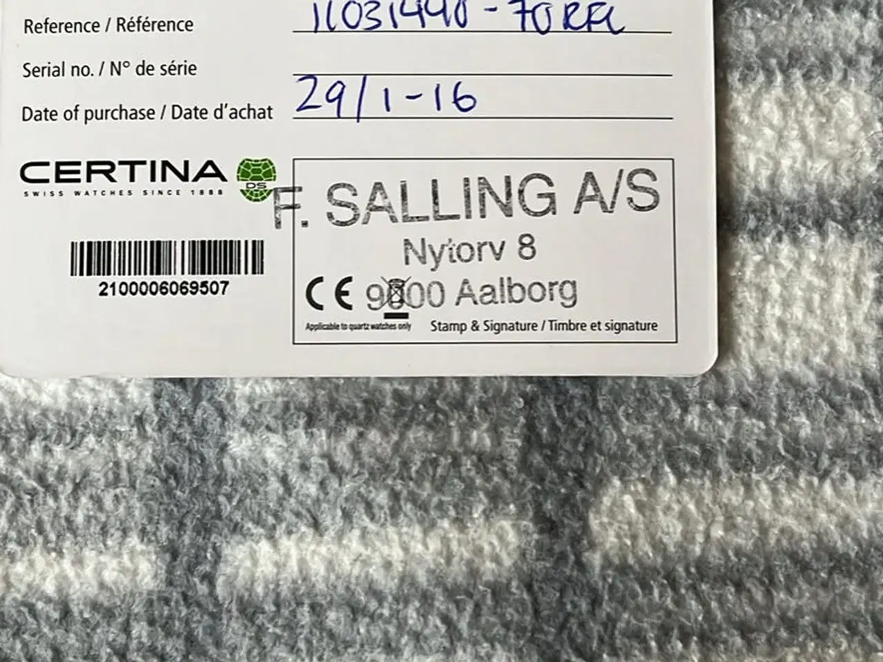 Billede 2 - Certina herre ur