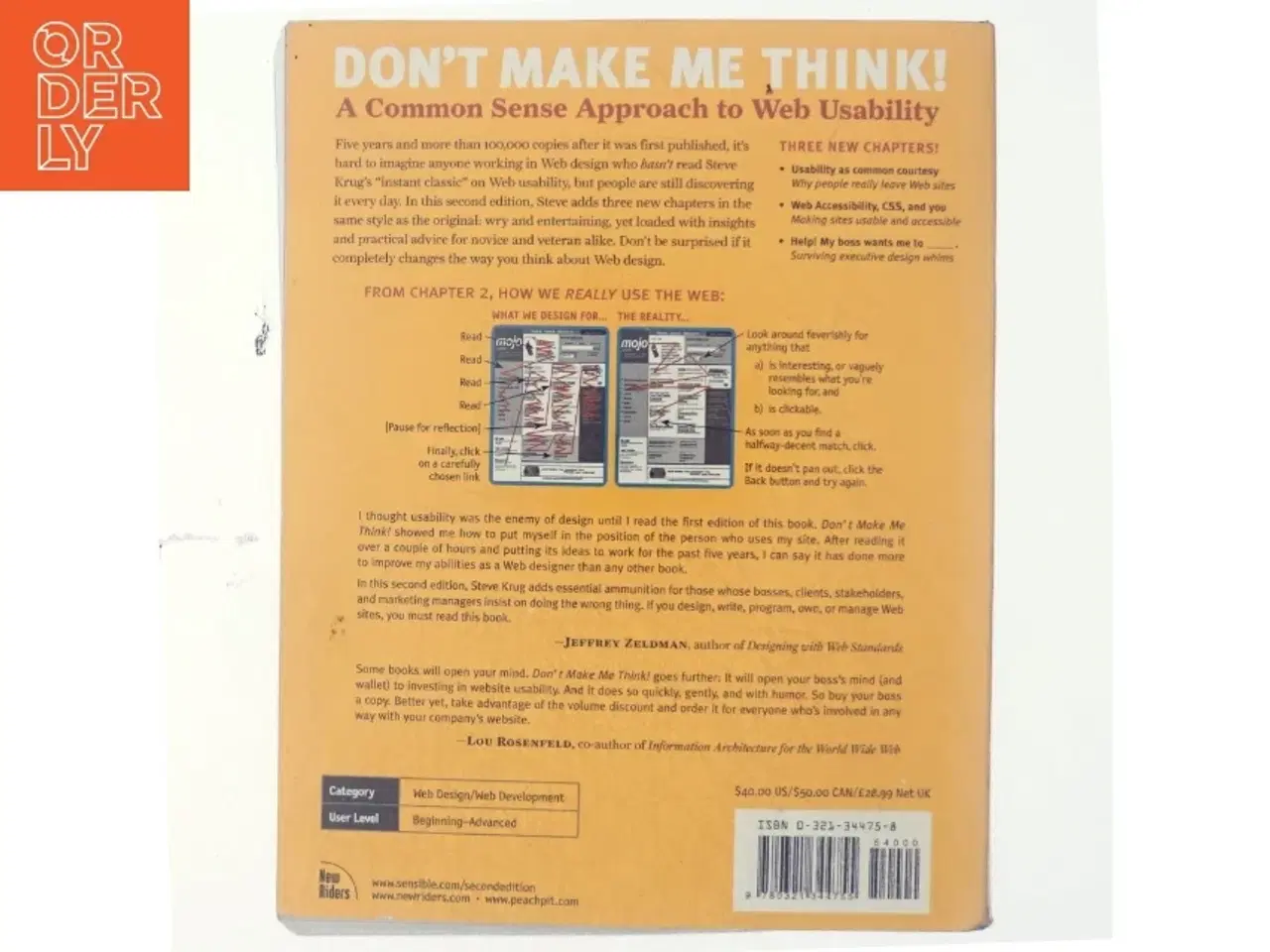 Billede 3 - Don&#39;t make me think : a common sence approach to Web usability af Steve Krug (Bog)