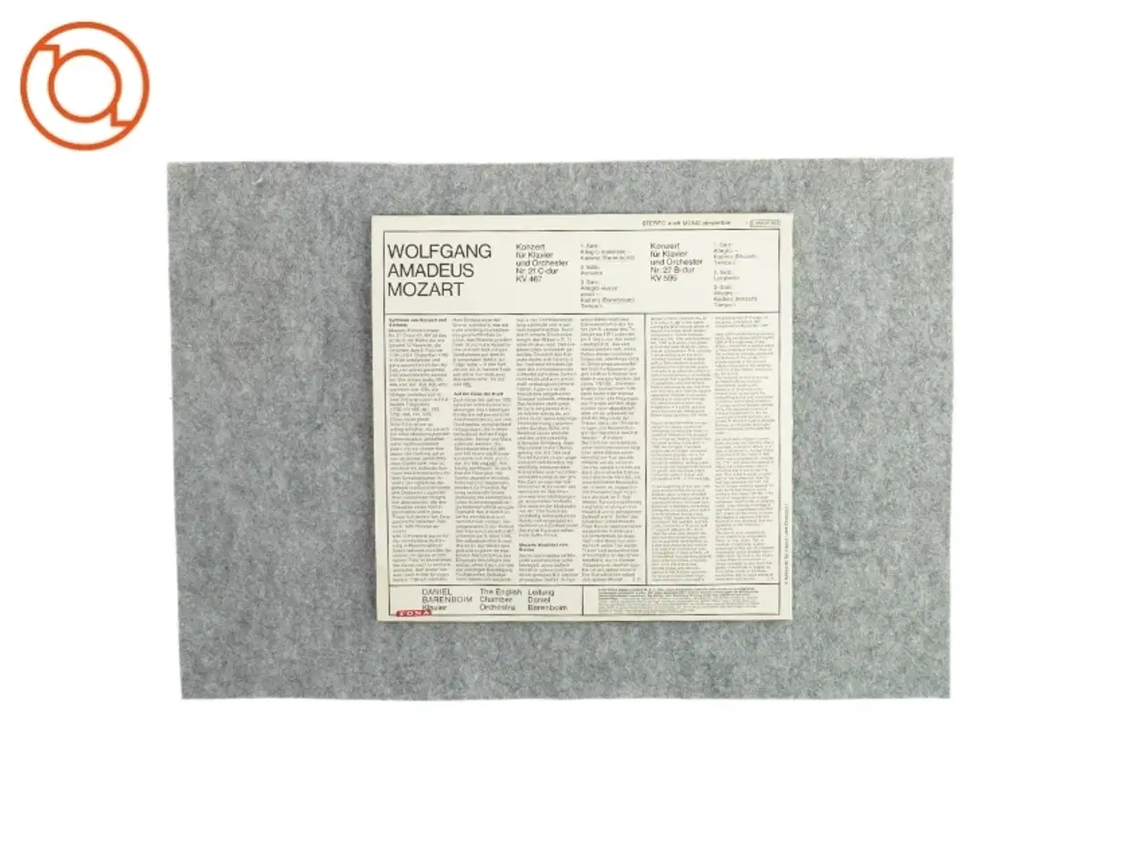 Billede 2 - Wolfgang Amadeus Mozart (LP)