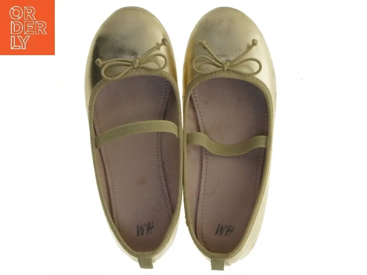 Billede 6 - Guld ballerinasko størrelse 32 fra H&M (str. 32 )