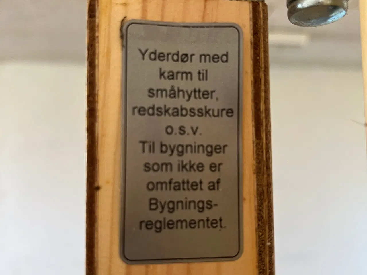 Billede 2 - Trædør til udhus/hytter