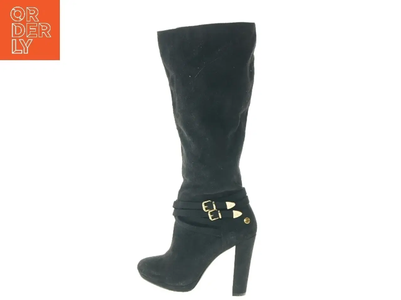 Billede 1 - Sort støvler med hæl fra Blink (str. 37 )