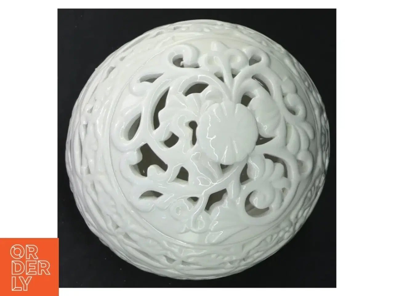 Billede 3 - Dekorativ porcelæns krukke/skål med låg fra Villa Collection (str. 15 cm)
