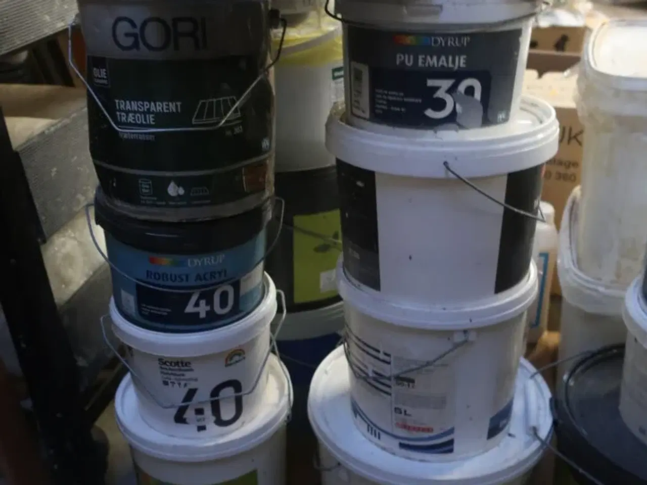 Billede 5 - Åbne maling, spande værktøj m.m.