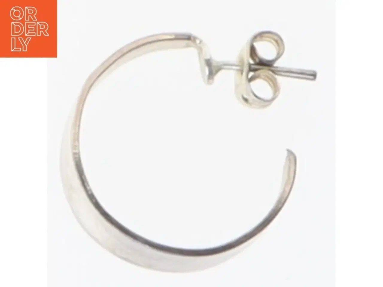 Billede 1 - Ørering i sølv (str. Ø 2 cm)