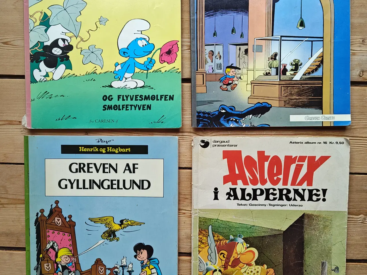 Billede 1 - Smølferne Benny Bomstærk Henrik og Hagbart Asterix