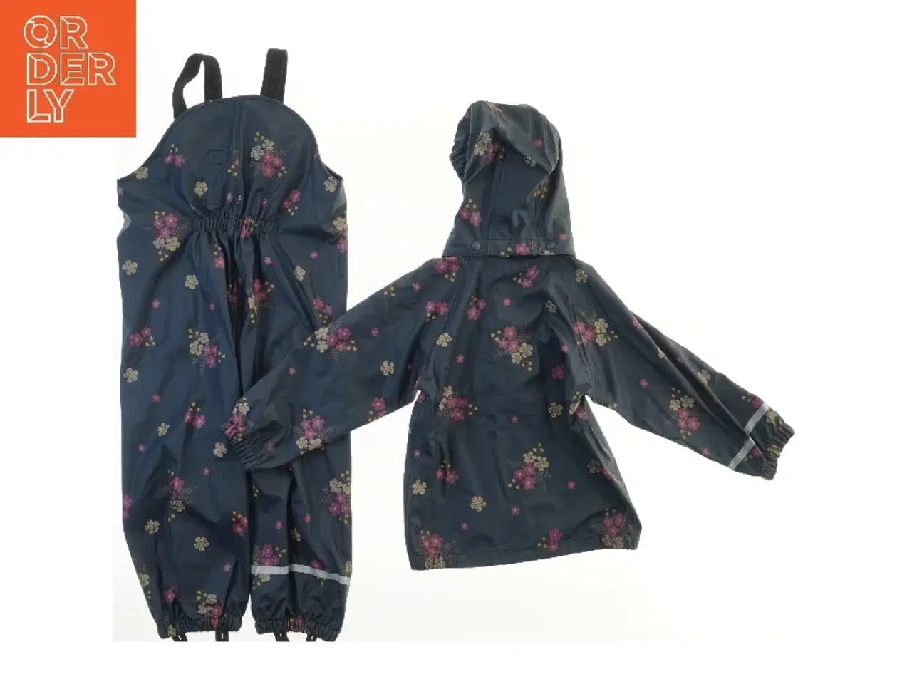 Billede 2 - Regntøj til børn med blomsterprint fra Name It (str. 98)