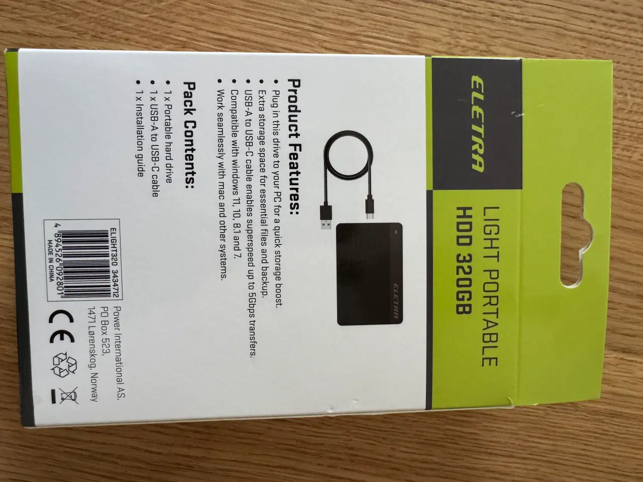 Billede 5 - Eletra Ligth Portabke HDD 320 GB