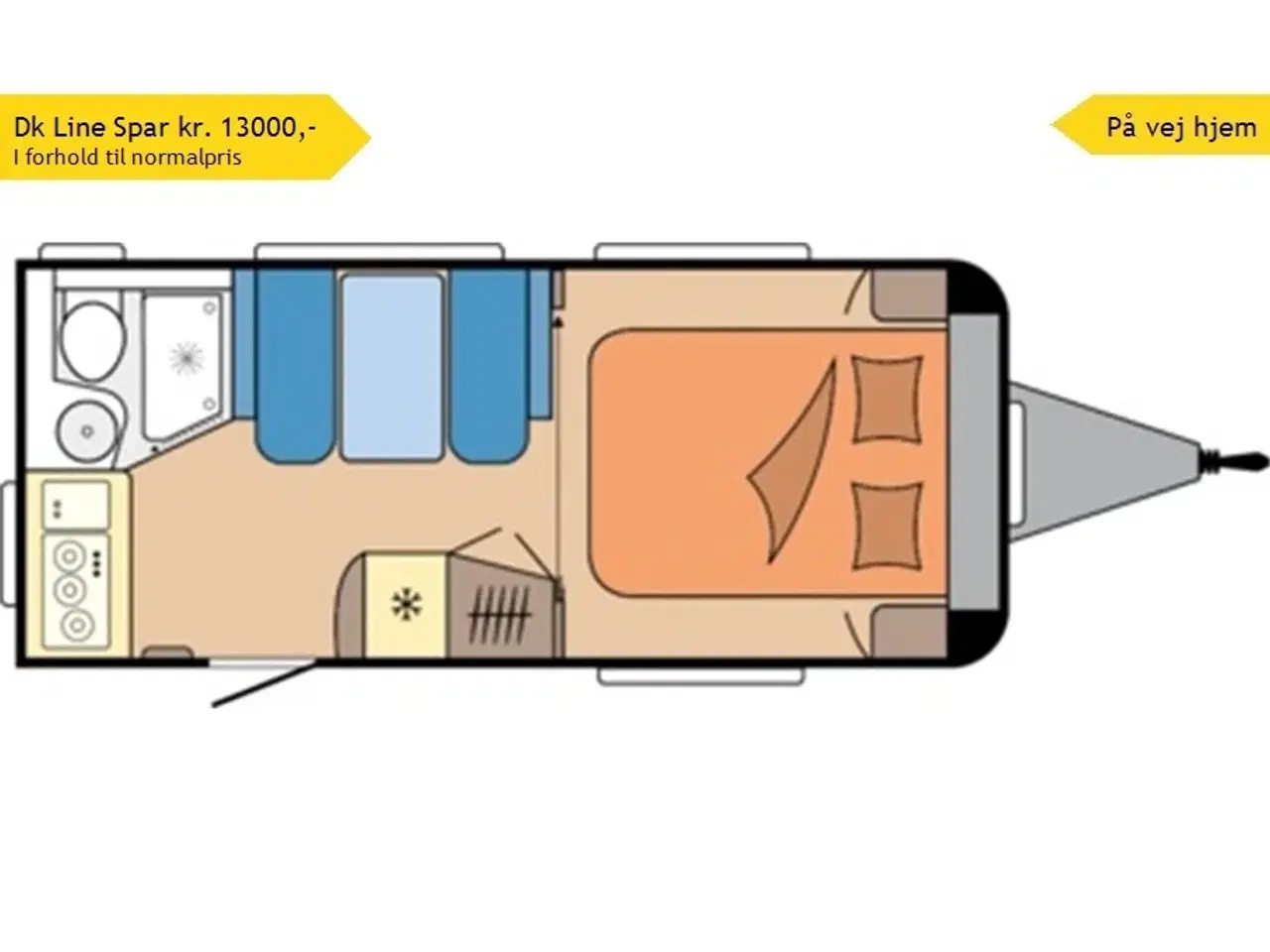 Billede 1 - 2026 - Hobby De Luxe 460 SFf   Hobby med en dejlig fritstående dobbeltseng fra Hinshøj Caravan A/S
