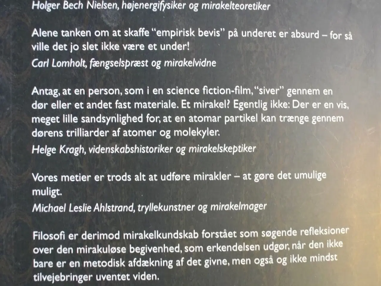Billede 3 - mirakler, red. af birgitte haahr callesen mfl. , e