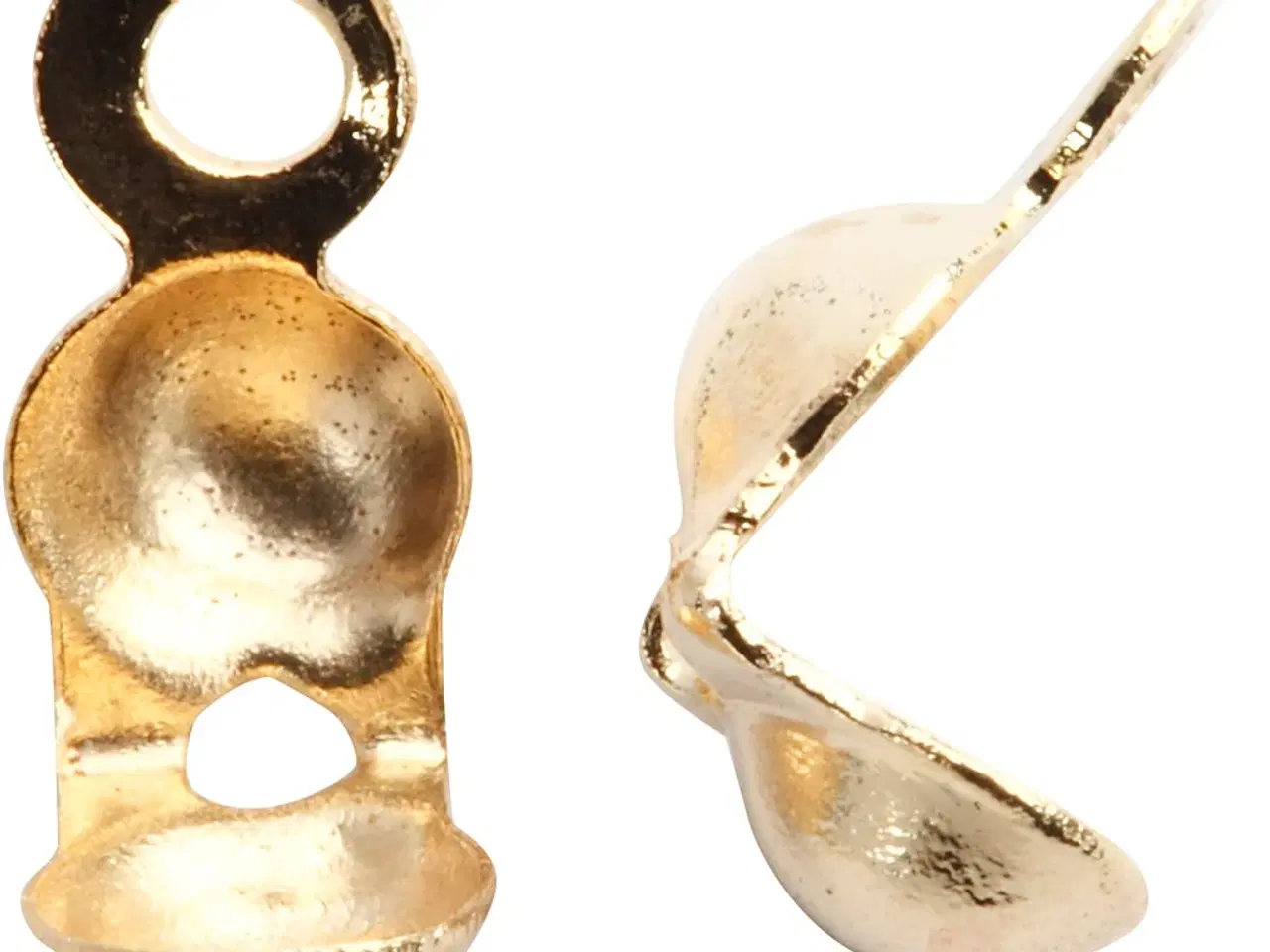 Billede 1 - Forgyldte knudeskjulere med øje, 20 stk. - 8 mm L