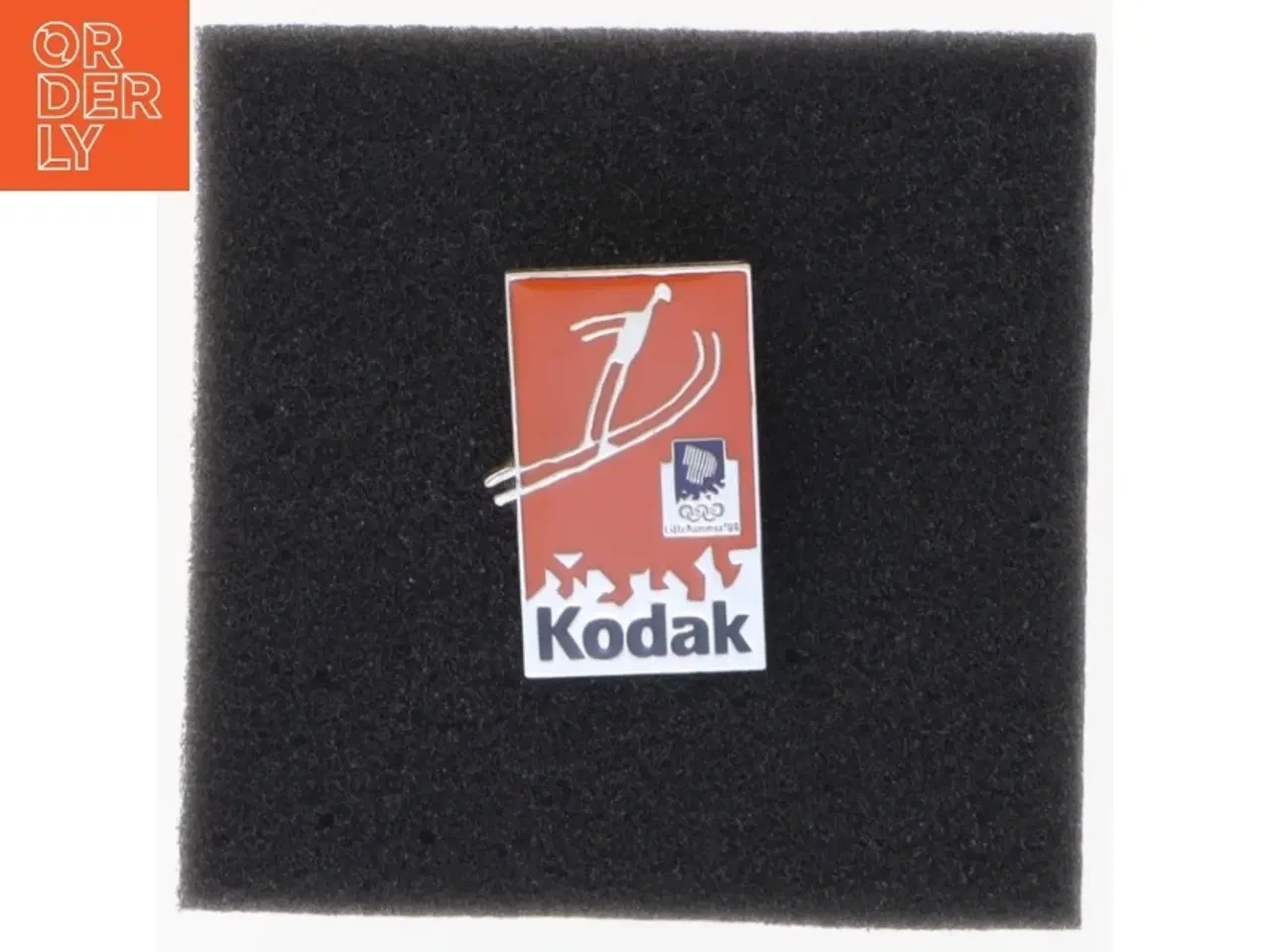 Billede 4 - Lillehammer 1994 Olympiske Lege Kodak Sponsor Pin (str. 3,5 x 2 cm)