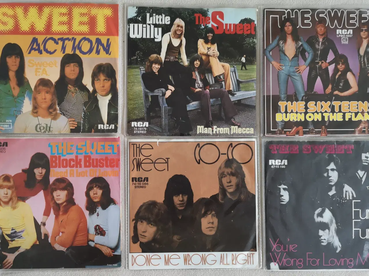 Billede 2 - The Sweet 11 velholdte, tyske 7" singler lot