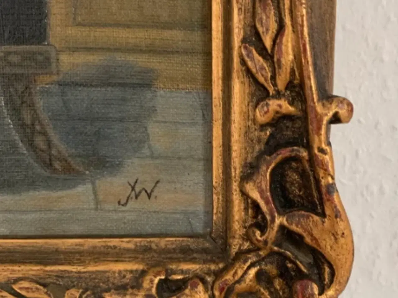 Billede 2 - Maleri i flot ramme 30.5x36cm