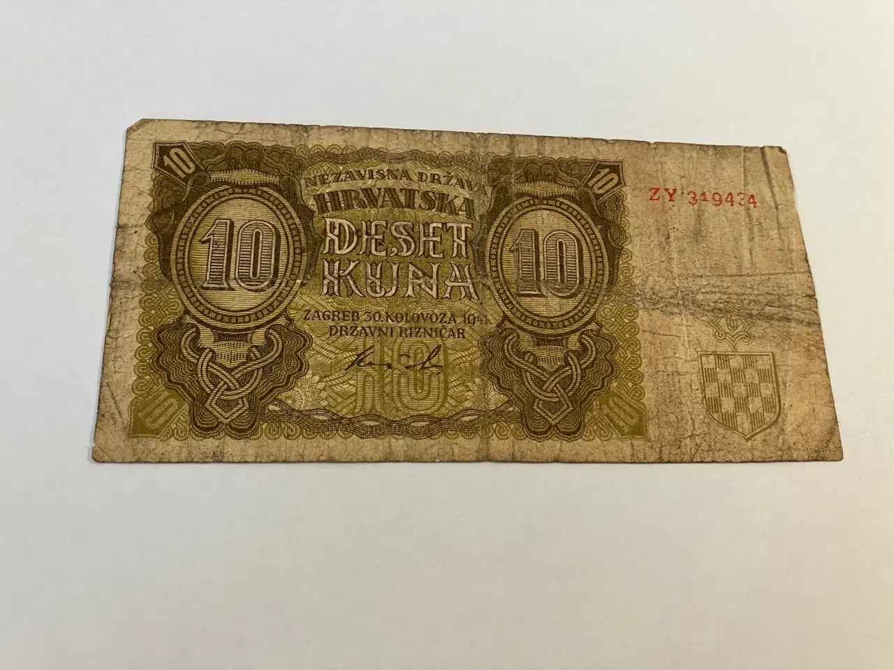 Billede 2 - 10 Kuna Croatia 1941