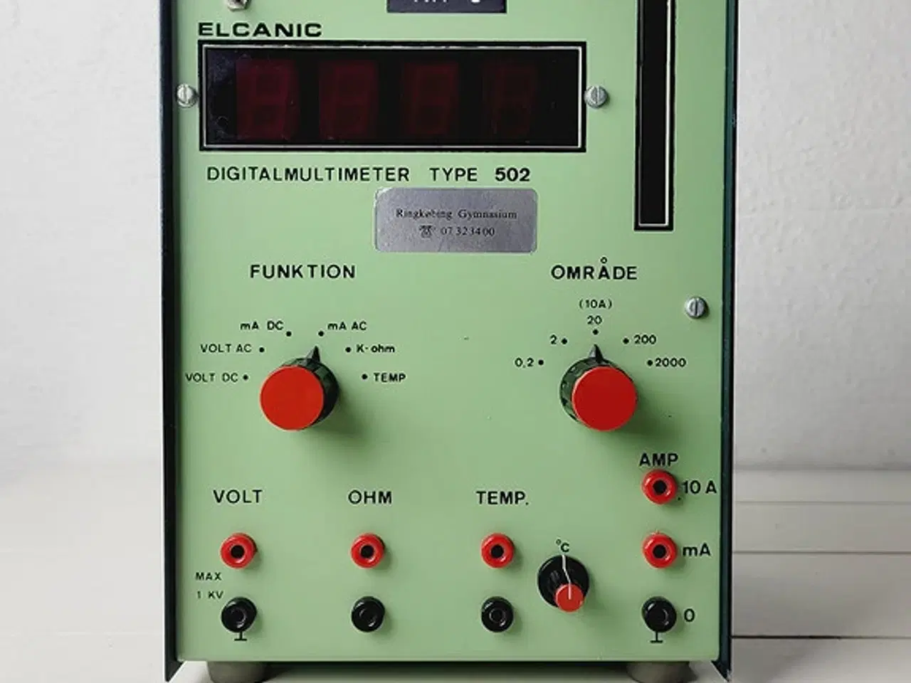 Billede 7 - ⭐️- Vintage Elcanic Digitalmultimeter Type 502