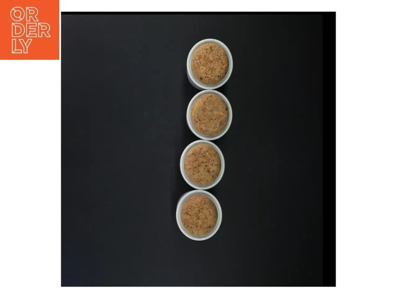 Billede 2 - Sæt med 4 krydderikrukker i porcelæn fra Stavangerflint (str. 7,5 cm. 4 styk)