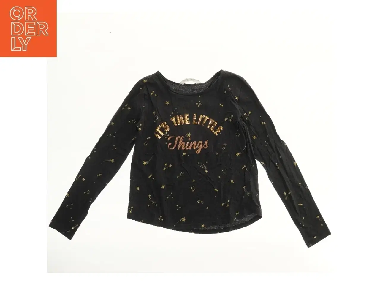 Billede 2 - Langærmet bluse med stjerner fra H&M (str. 164)