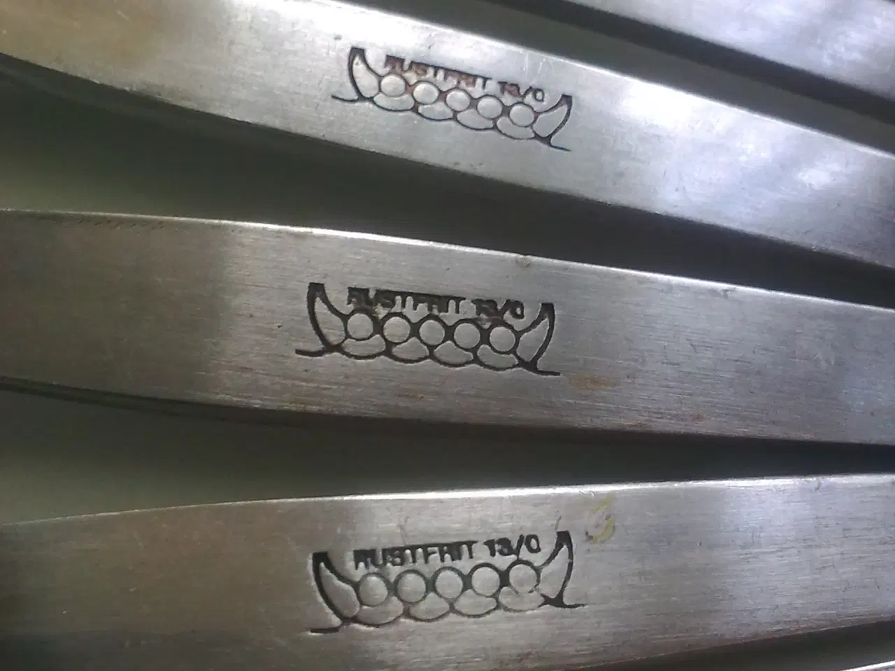 Billede 5 - Kagegafler 14 stk. rustfri stål 1970rnes DK o.a.