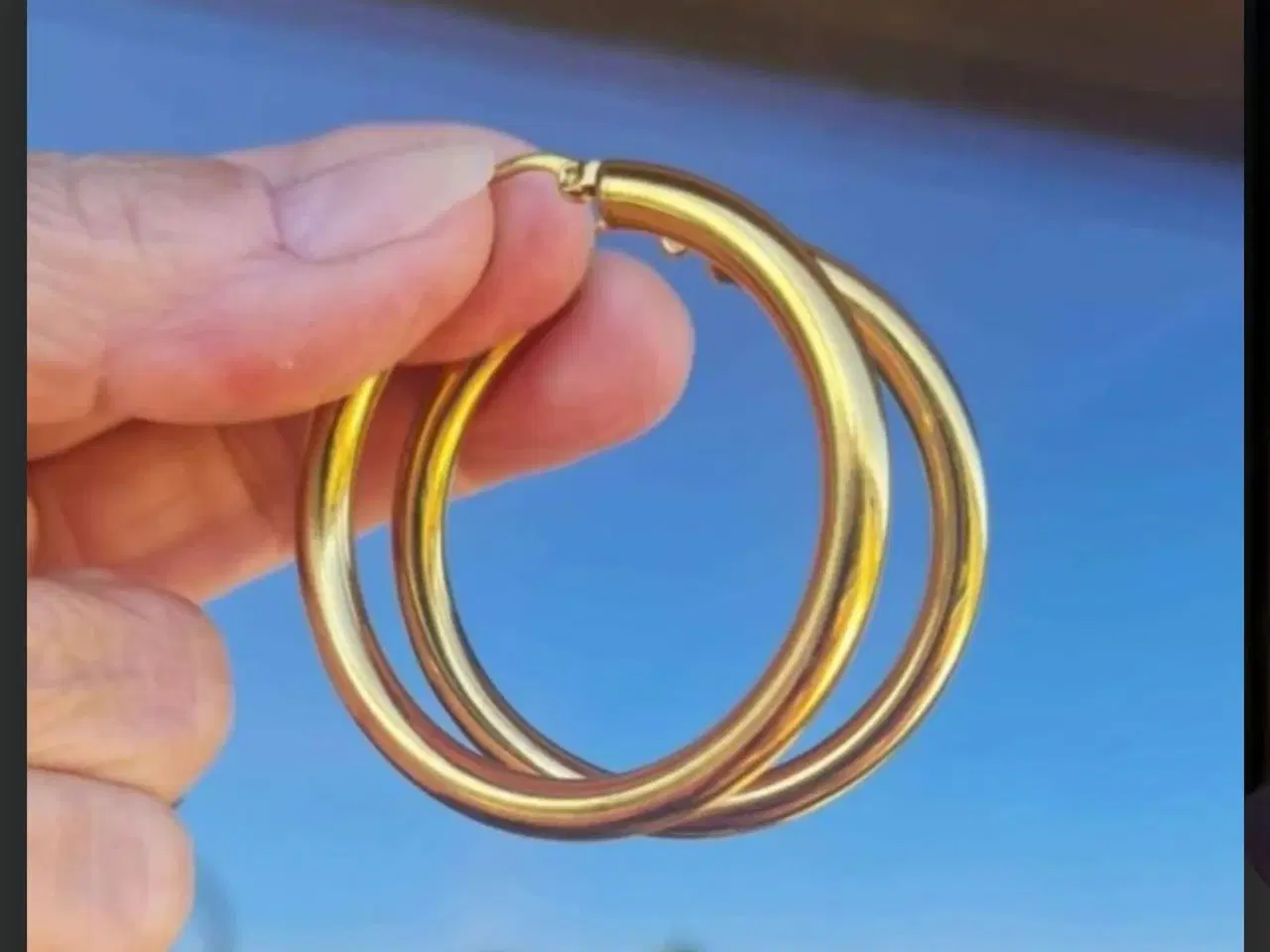 Billede 1 - Store hoops øreringe 🙂😍
