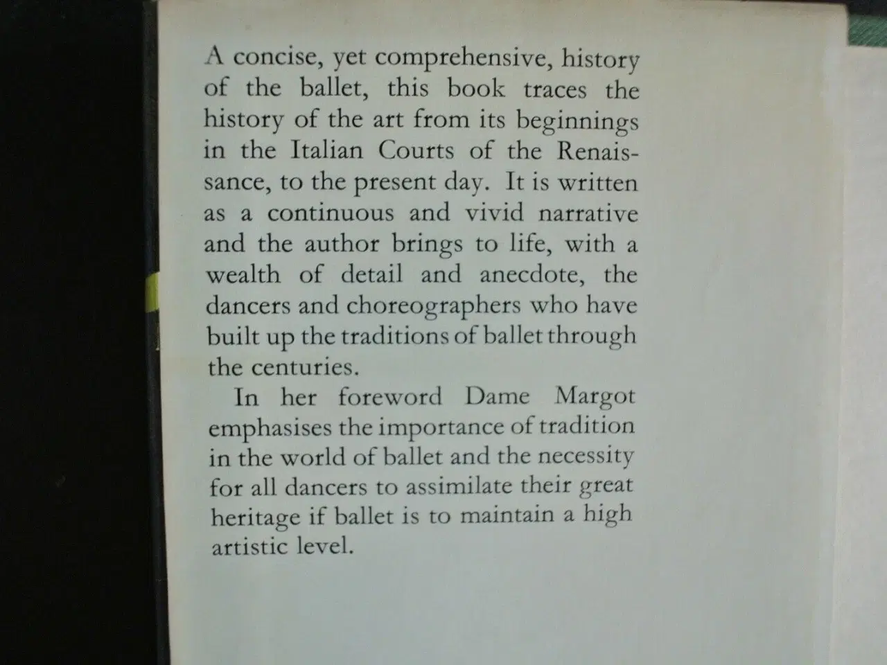 Billede 3 - the dancer´s heritage - a short history of ballet,