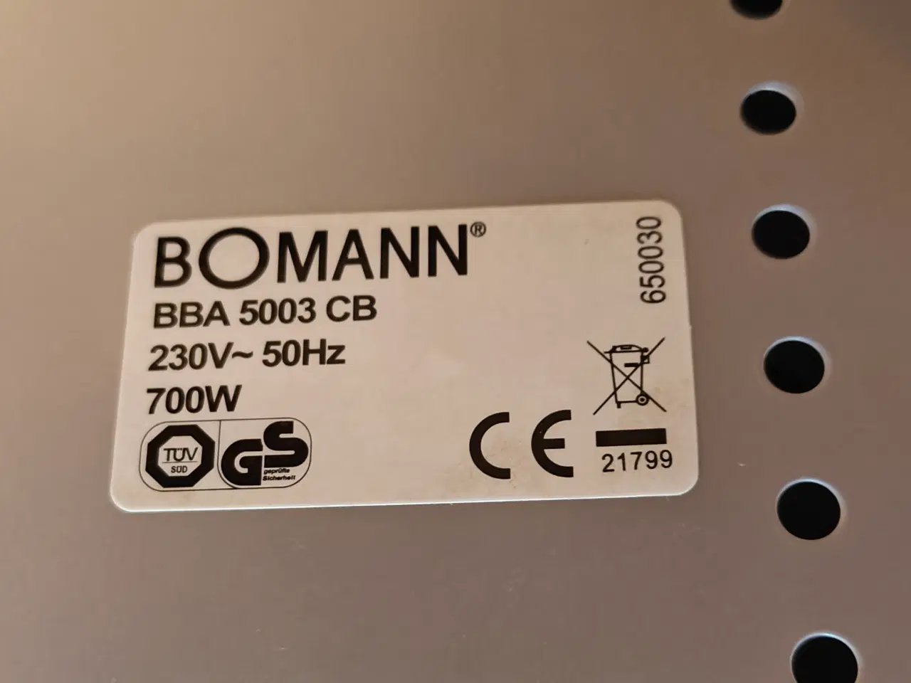 Billede 4 - Bomann BBA 5003 CB brødmaskine